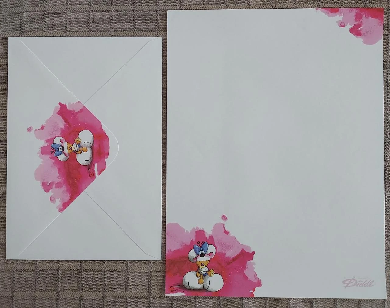 ** Diddl wit briefpapier + envelop nr 32 **